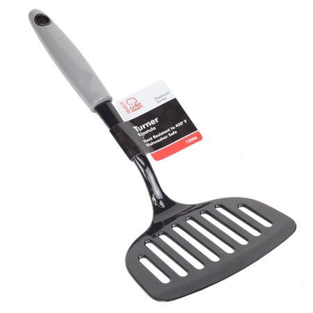 Chef Craft Chef Craft Black/Gray Nylon Jumbo Slotted Turner 12006